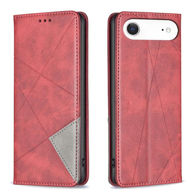 Rhombus Texture Magnetic Leather Phone Case, For iPhone 17 Pro Max, For iPhone 17 Pro, For iPhone 17, For iPhone Air, For iPhone 16 Pro Max, For iPhone 16 Pro, For iPhone 16 Plus, For iPhone 16
