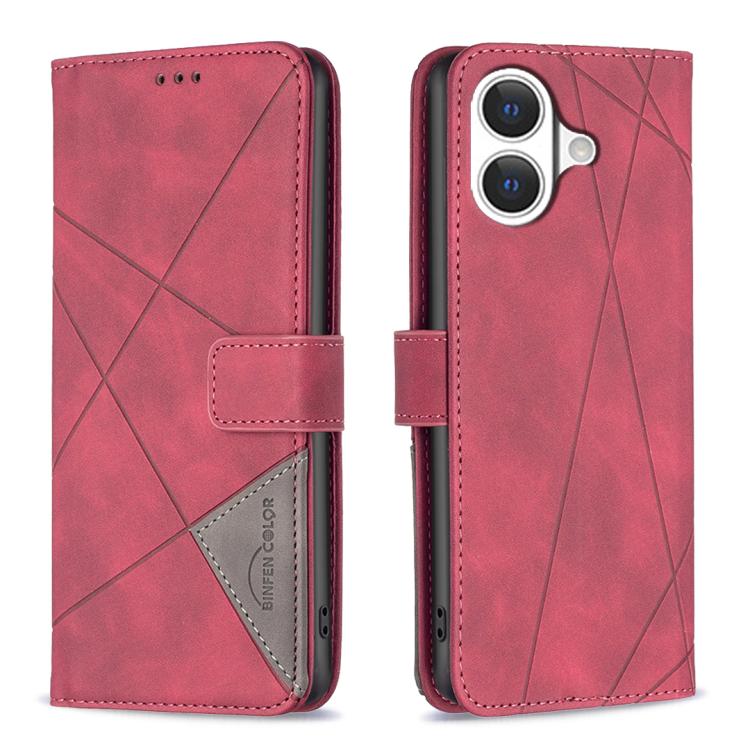 غطاء هاتف من الجلد بنقشة الماس مع إبزيم مغناطيسي، لهواتف iPhone 17 Pro Max، iPhone 17 Pro، iPhone 17، iPhone Air، iPhone 16 Pro Max، iPhone 16 Pro، iPhone 16 Plus، iPhone 16