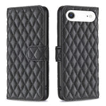 غطاء هاتف محفظة قابلة للطي من الجلد بنقشة شبكة الماس، لهواتف iPhone 17e / 16e، iPhone 17 Pro Max، iPhone 17 Pro، iPhone 17، iPhone Air، iPhone 16 Pro Max، iPhone 16 Pro، iPhone 16 Plus