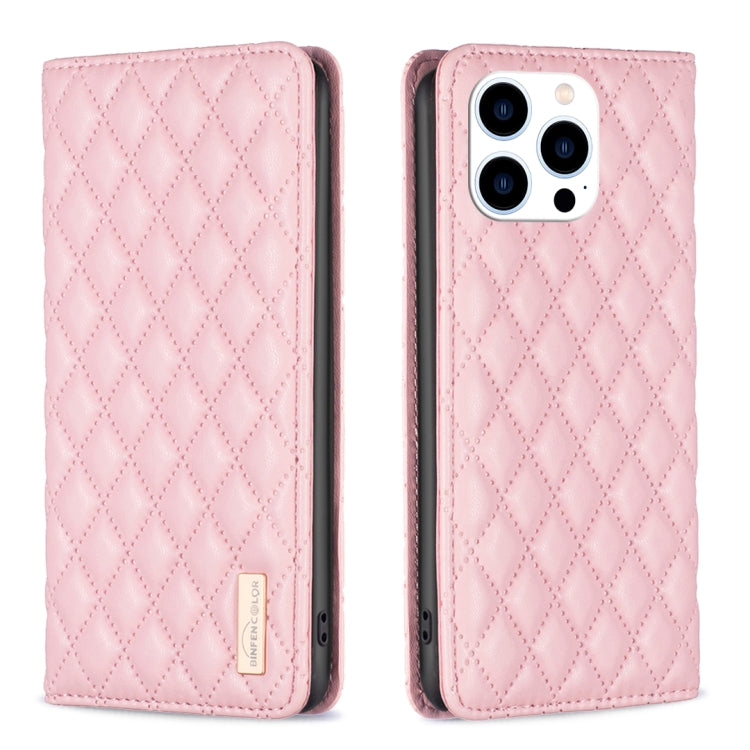 غطاء هاتف قابل للطي من الجلد المغناطيسي بنقشة شبكة الماس، لهواتف iPhone 17 Pro Max، iPhone 17 Pro، iPhone 17، iPhone Air، iPhone 16 Pro Max، iPhone 16 Pro، iPhone 16 Plus، iPhone 16