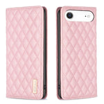 غطاء هاتف قابل للطي من الجلد المغناطيسي بنقشة شبكة الماس، لهواتف iPhone 17 Pro Max، iPhone 17 Pro، iPhone 17، iPhone Air، iPhone 16 Pro Max، iPhone 16 Pro، iPhone 16 Plus، iPhone 16