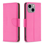 Litchi Texture Pure Color Flip Leather Phone Case, For iPhone 15 Plus, For iPhone 15