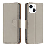 Litchi Texture Pure Color Flip Leather Phone Case, For iPhone 15 Plus, For iPhone 15