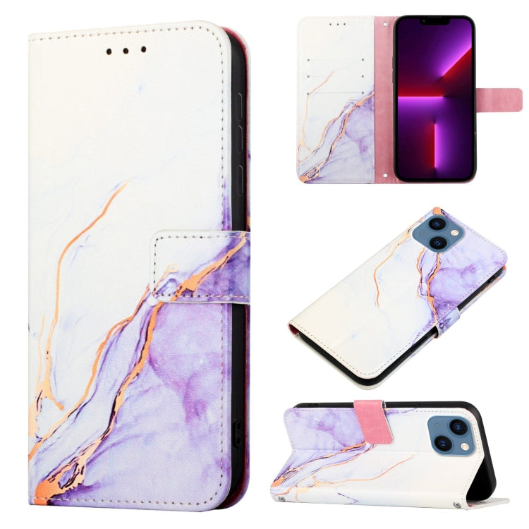 PT003 Marble Pattern Flip Leather Phone Case, For iPhone 15 Pro Max, For iPhone 15 Pro, For iPhone 15 Plus, For iPhone 15, For iPod Touch 7 / 6 / 5