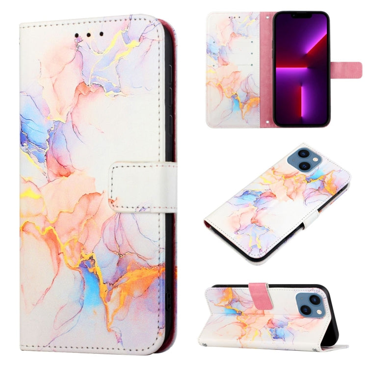 PT003 Marble Pattern Flip Leather Phone Case, For iPhone 15 Pro Max, For iPhone 15 Pro, For iPhone 15 Plus, For iPhone 15, For iPod Touch 7 / 6 / 5