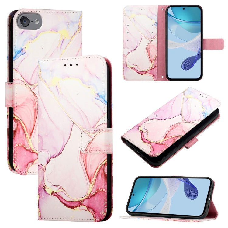 PT003 Marble Pattern Flip Leather Phone Case, For iPhone 15 Pro Max, For iPhone 15 Pro, For iPhone 15 Plus, For iPhone 15, For iPod Touch 7 / 6 / 5