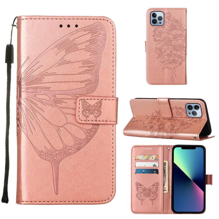 غطاء هاتف من الجلد بنقشة فراشة بارزة، لهواتف iPhone 16 Pro، iPhone 16 Plus، iPhone 16، iPhone 15 Pro Max، iPhone 15 Pro، iPhone 15 Plus