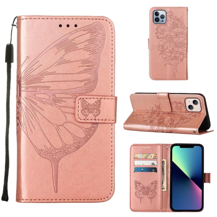 غطاء هاتف من الجلد بنقشة فراشة بارزة، لهواتف iPhone 16 Pro، iPhone 16 Plus، iPhone 16، iPhone 15 Pro Max، iPhone 15 Pro، iPhone 15 Plus