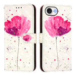 غطاء هاتف من الجلد بطلاء ثلاثي الأبعاد وقلب أفقي، لهواتف iPhone 17e / 16e، iPhone 17 Pro Max، iPhone 17 Pro، iPhone 17، iPhone Air، iPhone 16 Pro Max