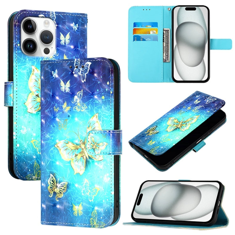 غطاء هاتف من الجلد بطلاء ثلاثي الأبعاد وقلب أفقي، لهواتف iPhone 17e / 16e، iPhone 17 Pro Max، iPhone 17 Pro، iPhone 17، iPhone Air، iPhone 16 Pro Max