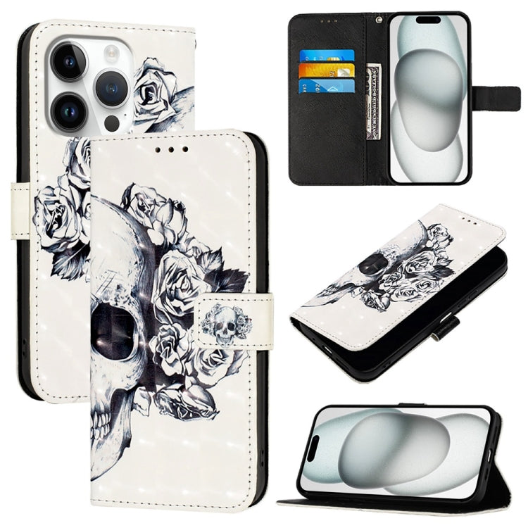 3D Painting Horizontal Flip Leather Phone Case, For iPhone 16 Pro, For iPhone 16 Plus, For iPhone 16, For iPhone 15 Pro Max, For iPhone 15 Pro, For iPhone 15 Plus