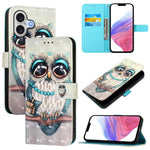 غطاء هاتف من الجلد بطلاء ثلاثي الأبعاد وقلب أفقي، لهواتف iPhone 17e / 16e، iPhone 17 Pro Max، iPhone 17 Pro، iPhone 17، iPhone Air، iPhone 16 Pro Max