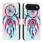 غطاء هاتف من الجلد بطلاء ثلاثي الأبعاد وقلب أفقي، لهواتف iPhone 17e / 16e، iPhone 17 Pro Max، iPhone 17 Pro، iPhone 17، iPhone Air، iPhone 16 Pro Max
