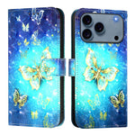 غطاء هاتف من الجلد بطلاء ثلاثي الأبعاد وقلب أفقي، لهواتف iPhone 17e / 16e، iPhone 17 Pro Max، iPhone 17 Pro، iPhone 17، iPhone Air، iPhone 16 Pro Max