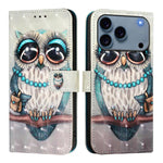غطاء هاتف من الجلد بطلاء ثلاثي الأبعاد وقلب أفقي، لهواتف iPhone 17e / 16e، iPhone 17 Pro Max، iPhone 17 Pro، iPhone 17، iPhone Air، iPhone 16 Pro Max