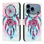 غطاء هاتف من الجلد بطلاء ثلاثي الأبعاد وقلب أفقي، لهواتف iPhone 17e / 16e، iPhone 17 Pro Max، iPhone 17 Pro، iPhone 17، iPhone Air، iPhone 16 Pro Max