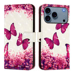 غطاء هاتف من الجلد بطلاء ثلاثي الأبعاد وقلب أفقي، لهواتف iPhone 17e / 16e، iPhone 17 Pro Max، iPhone 17 Pro، iPhone 17، iPhone Air، iPhone 16 Pro Max