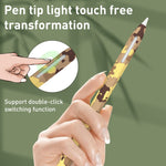 غطاء حماية قلم سيليكون تمويه، لقلم Apple Pencil 2، لقلم Apple Pencil 1
