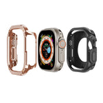 غطاء ساعة هجين من TPU وPC 2 في 1، لساعات Apple Watch السلسلة 6 / 5 / 4 / SE 44مم، لساعات Apple Watch السلسلة 6 / 5 / 4 / SE 40مم، لساعات Apple Watch Ultra 3 / 2 / 1 49مم، لساعات Apple Watch السلسلة 9 / 8 / 7 45مم، لساعات Apple Watch السلسلة 9 / 8 / 7 41مم