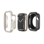 غطاء ساعة هجين من TPU وPC 2 في 1، لساعات Apple Watch السلسلة 6 / 5 / 4 / SE 44مم، لساعات Apple Watch السلسلة 6 / 5 / 4 / SE 40مم، لساعات Apple Watch Ultra 3 / 2 / 1 49مم، لساعات Apple Watch السلسلة 9 / 8 / 7 45مم، لساعات Apple Watch السلسلة 9 / 8 / 7 41مم