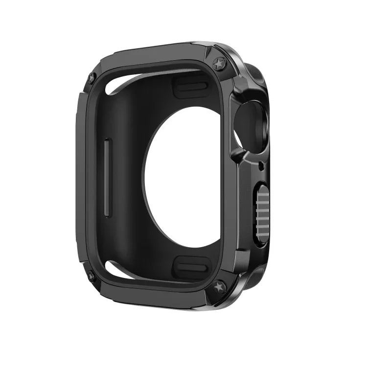 غطاء ساعة هجين من TPU وPC 2 في 1، لساعات Apple Watch السلسلة 6 / 5 / 4 / SE 44مم، لساعات Apple Watch السلسلة 6 / 5 / 4 / SE 40مم، لساعات Apple Watch Ultra 3 / 2 / 1 49مم، لساعات Apple Watch السلسلة 9 / 8 / 7 45مم، لساعات Apple Watch السلسلة 9 / 8 / 7 41مم