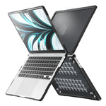 غطاء حماية شفاف للابتوب، لماك بوك إير 13.6 بوصة A2681 2022 / M3 2024 A3113 / M4 2025 A3240