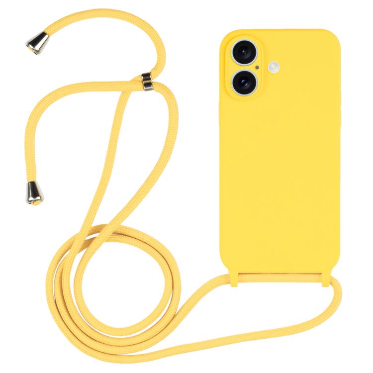 غطاء من السيليكون السائل بحزام عبر الجسم، لهواتف iPhone 17 Pro Max، iPhone 17 Pro، iPhone 17، iPhone Air