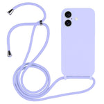 غطاء من السيليكون السائل بحزام عبر الجسم، لهواتف iPhone 17 Pro Max، iPhone 17 Pro، iPhone 17، iPhone Air