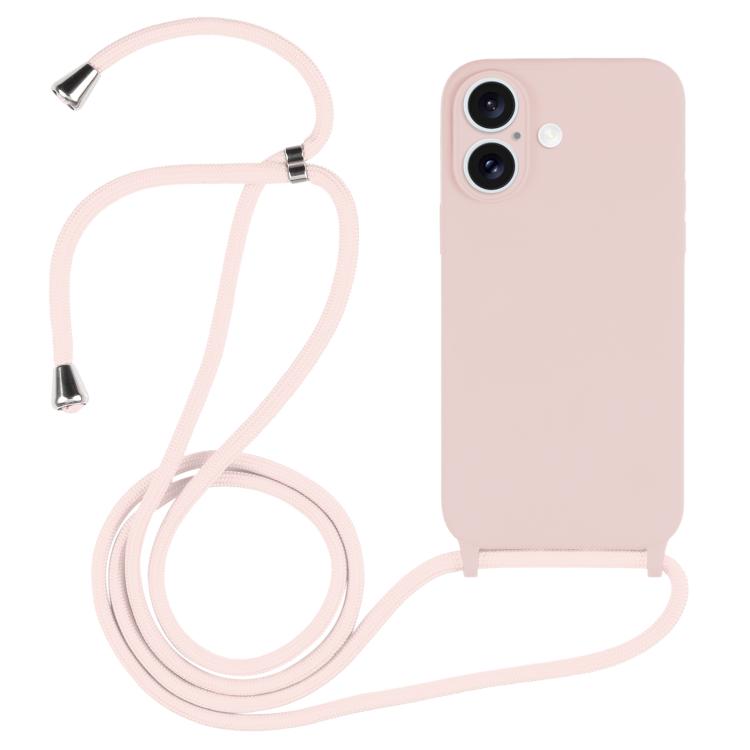 غطاء من السيليكون السائل بحزام عبر الجسم، لهواتف iPhone 17 Pro Max، iPhone 17 Pro، iPhone 17، iPhone Air