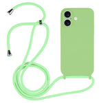 غطاء من السيليكون السائل بحزام عبر الجسم، لهواتف iPhone 17 Pro Max، iPhone 17 Pro، iPhone 17، iPhone Air