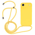 غطاء من السيليكون السائل بحزام عبر الجسم، لهواتف iPhone 17 Pro Max، iPhone 17 Pro، iPhone 17، iPhone Air
