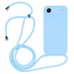 غطاء من السيليكون السائل بحزام عبر الجسم، لهواتف iPhone 17 Pro Max، iPhone 17 Pro، iPhone 17، iPhone Air