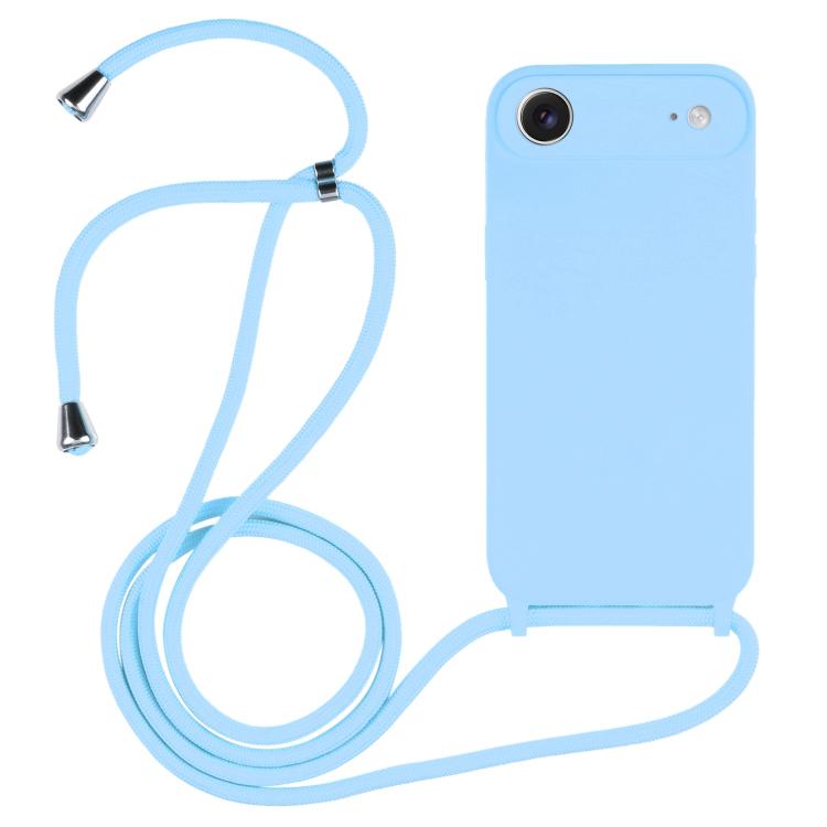 غطاء من السيليكون السائل بحزام عبر الجسم، لهواتف iPhone 17 Pro Max، iPhone 17 Pro، iPhone 17، iPhone Air