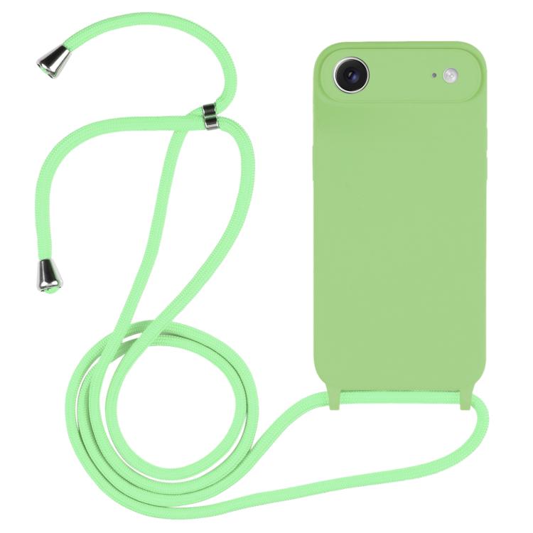 غطاء من السيليكون السائل بحزام عبر الجسم، لهواتف iPhone 17 Pro Max، iPhone 17 Pro، iPhone 17، iPhone Air