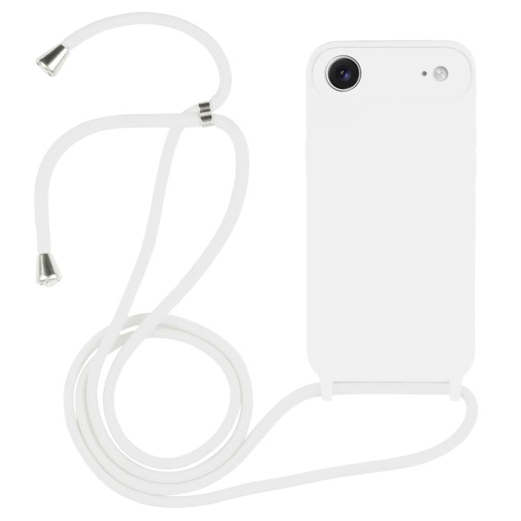 غطاء من السيليكون السائل بحزام عبر الجسم، لهواتف iPhone 17 Pro Max، iPhone 17 Pro، iPhone 17، iPhone Air