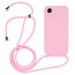 غطاء من السيليكون السائل بحزام عبر الجسم، لهواتف iPhone 17 Pro Max، iPhone 17 Pro، iPhone 17، iPhone Air