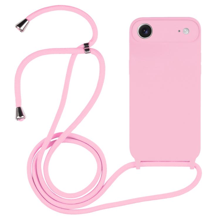 غطاء من السيليكون السائل بحزام عبر الجسم، لهواتف iPhone 17 Pro Max، iPhone 17 Pro، iPhone 17، iPhone Air