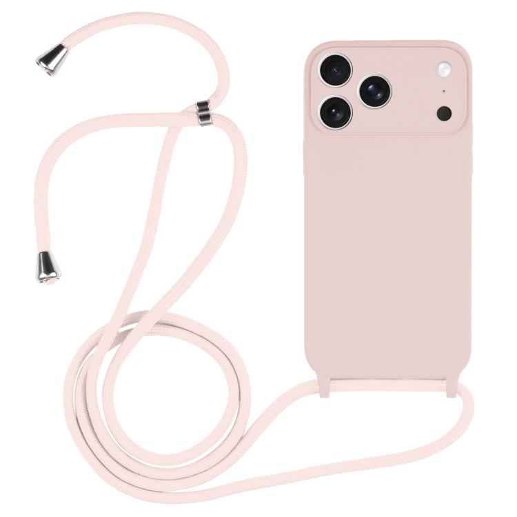 غطاء من السيليكون السائل بحزام عبر الجسم، لهواتف iPhone 17 Pro Max، iPhone 17 Pro، iPhone 17، iPhone Air