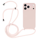 غطاء من السيليكون السائل بحزام عبر الجسم، لهواتف iPhone 17 Pro Max، iPhone 17 Pro، iPhone 17، iPhone Air
