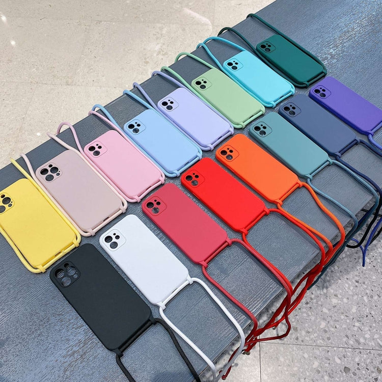 غطاء من السيليكون السائل بحزام عبر الجسم، لهواتف iPhone 17 Pro Max، iPhone 17 Pro، iPhone 17، iPhone Air