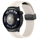 Folding Buckle Silicone Watch Band, For Huawei Watch 4 / Watch 4 Pro
