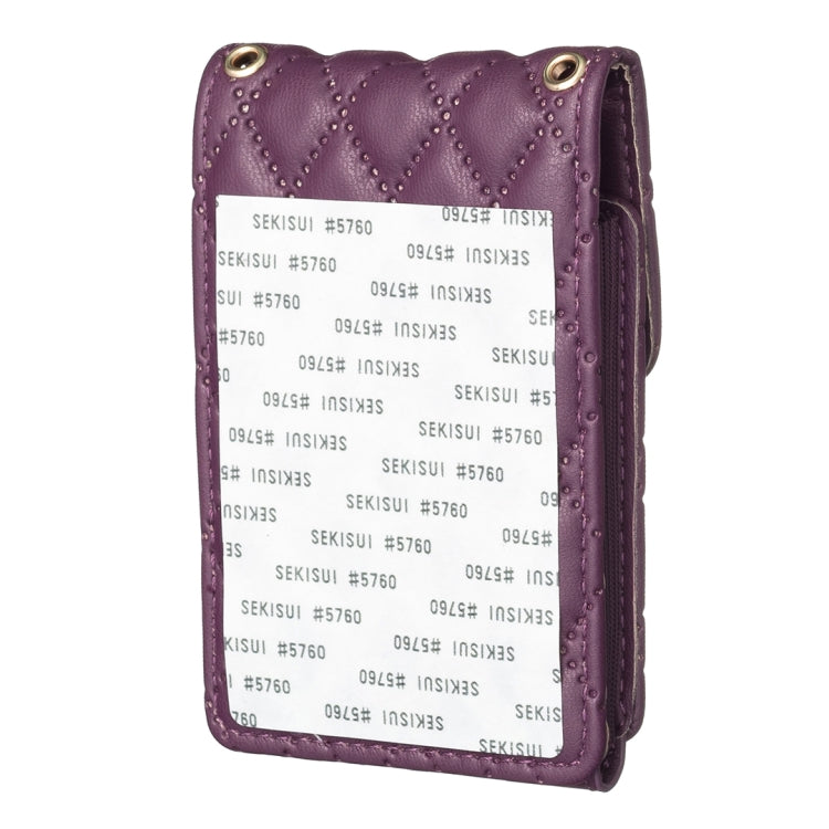 BFK07 Metal Buckle Vertical Card Bag Mobile Phone Back Sticker