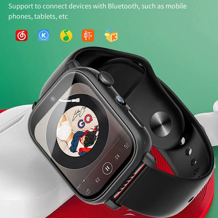 ساعة ذكية UNIWA X1S بمقاس 1.9 بوصة مقاومة للماء IP67، 4G أندرويد 8.1، بكاميرتين، تدعم قياس درجة الحرارة، 1G+8G، 2G+16G