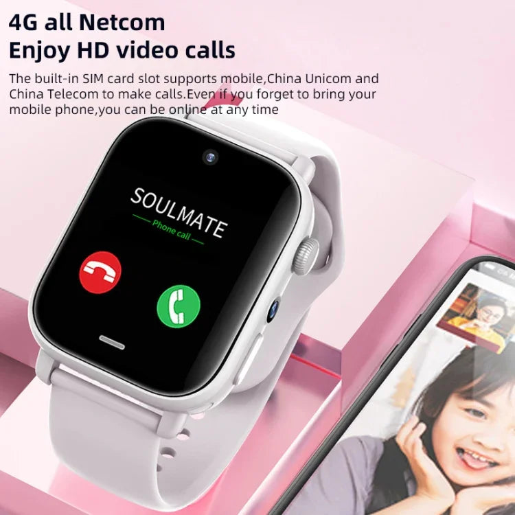 ساعة ذكية UNIWA X1S بمقاس 1.9 بوصة مقاومة للماء IP67، 4G أندرويد 8.1، بكاميرتين، تدعم قياس درجة الحرارة، 1G+8G، 2G+16G