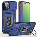 غطاء هاتف بدرع كاميرا من PC + TPU، لهواتف iPhone 17e / 16e، iPhone 17 Pro Max، iPhone 17 Pro، iPhone 17، iPhone Air، iPhone 16 Pro Max