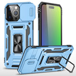 غطاء هاتف بدرع كاميرا من PC + TPU، لهواتف iPhone 17e / 16e، iPhone 17 Pro Max، iPhone 17 Pro، iPhone 17، iPhone Air، iPhone 16 Pro Max