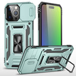 غطاء هاتف بدرع كاميرا من PC + TPU، لهواتف iPhone 16 Pro، iPhone 16 Plus، iPhone 16، iPhone 15 Pro Max، iPhone 15 Pro، iPhone 15 Plus