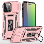 غطاء هاتف بدرع كاميرا من PC + TPU، لهواتف iPhone 16 Pro، iPhone 16 Plus، iPhone 16، iPhone 15 Pro Max، iPhone 15 Pro، iPhone 15 Plus
