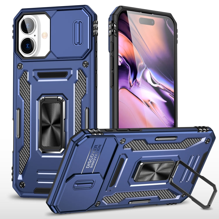 غطاء هاتف بدرع كاميرا من PC + TPU، لهواتف iPhone 16 Pro، iPhone 16 Plus، iPhone 16، iPhone 15 Pro Max، iPhone 15 Pro، iPhone 15 Plus