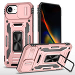 غطاء هاتف بدرع كاميرا من PC + TPU، لهواتف iPhone 17e / 16e، iPhone 17 Pro Max، iPhone 17 Pro، iPhone 17، iPhone Air، iPhone 16 Pro Max